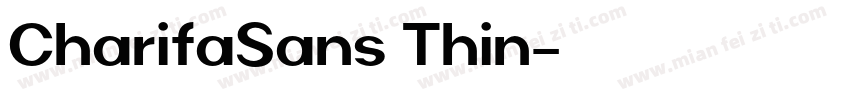 CharifaSans Thin字体转换